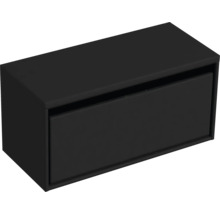 Černá skříňka pod umyvadlo s jednou zásuvkou