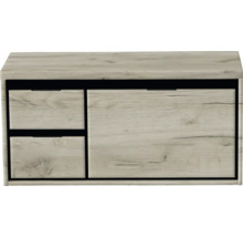 Skříňka na boty se dvěma zásuvkami a jedním výklopem