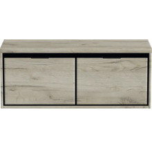 Botník se dvěma výklopnými dvířky v dřevěném dekoru