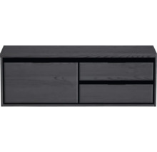 Šedá spodní skříňka s jedněmi dvířky a dvěma zásuvkami