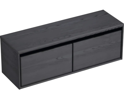 Závěsná dřevěná skříňka se dvěma zásuvkami