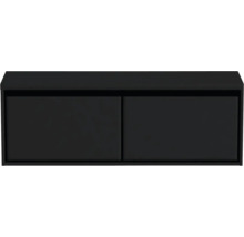 Černá skříňka pod umyvadlo se dvěma dvířky