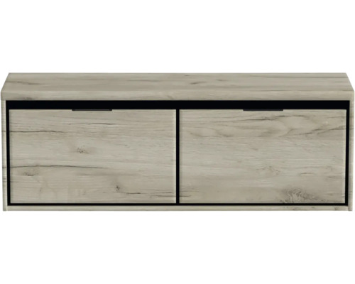 Botník se dvěma přihrádkami v dřevěném dekoru