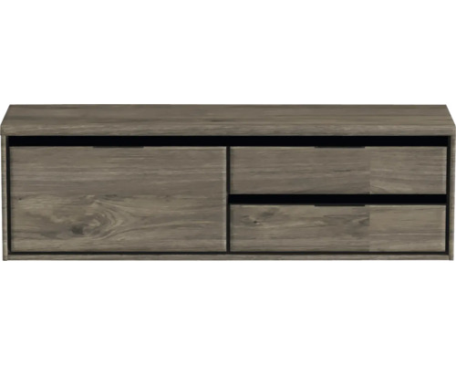 TV stolek se zásuvkami v designu dřeva