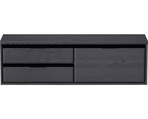 Závěsná skříňka pod umyvadlo se dvěma zásuvkami a jedněmi dvířky