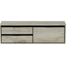 Závěsná skříňka pod umyvadlo se zásuvkami a dvířky