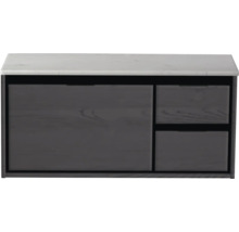 Skříňka pod umyvadlo se zásuvkami a mramorovou deskou