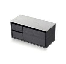 Skříňka pod umyvadlo se dvěma zásuvkami a jednou policí