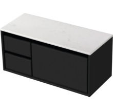 Závěsná skříňka pod umyvadlo se dvěma zásuvkami a odkládací plochou