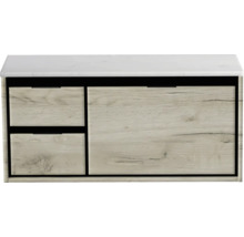 Skříňka pod umyvadlo se dvěma zásuvkami a odkládací plochou