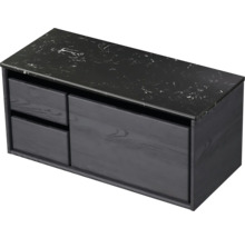 Skříňka pod umyvadlo se dvěma zásuvkami a kamennou odkládací plochou