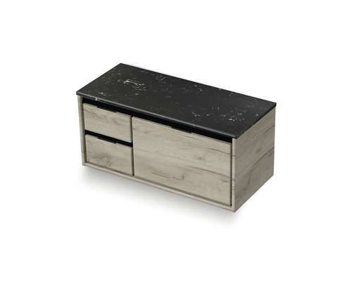 Skříňka pod umyvadlo se zásuvkami a policí