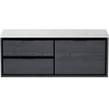 Skříňka pod umyvadlo se dvěma zásuvkami a jedněmi dvířky pod umyvadlovou deskou