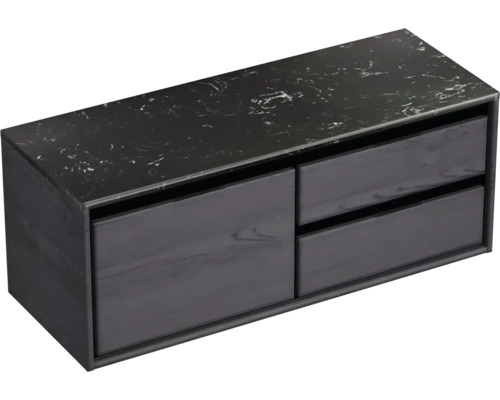 Skříňka pod umyvadlo se dvěma zásuvkami a úložným prostorem