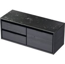 Závěsná skříňka pod umyvadlo se dvěma zásuvkami a odkládací plochou