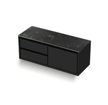 Závěsná skříňka pod umyvadlo se dvěma zásuvkami a jedněmi dvířky