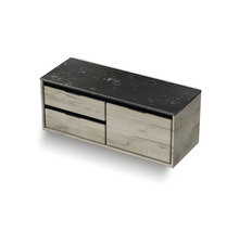 Závěsná skříňka se dvěma zásuvkami a jednou policí