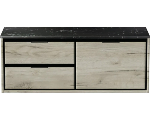 Skříňka pod umyvadlo se dvěma zásuvkami a odkládací plochou