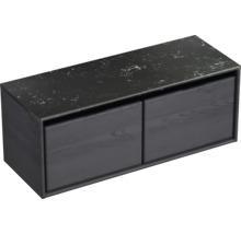 Závěsná skříňka pod umyvadlo se dvěma zásuvkami a odkládací plochou