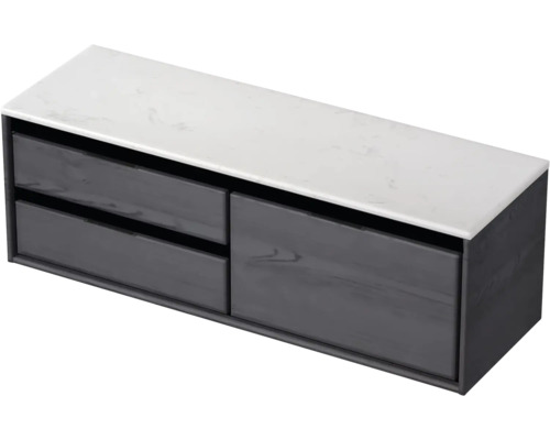 Skříňka pod umyvadlo se dvěma zásuvkami a odkládací plochou