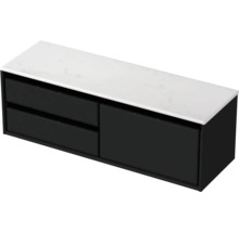 Skříňka pod umyvadlo se zásuvkami a kamennou deskou