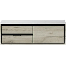 Skříňka pod umyvadlo se dvěma zásuvkami a krytem