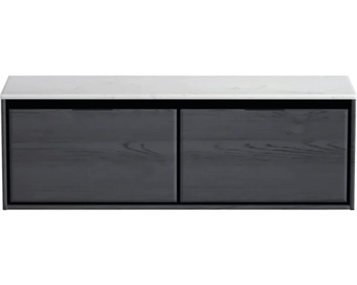 Skříňka pod umyvadlo se dvěma zásuvkami a krycí deskou