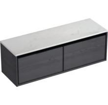 Skříňka pod umyvadlo se dvěma zásuvkami a mramorovou deskou