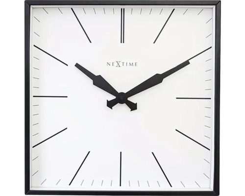 Nástěnné hodiny NeXtime 35x35 cm Be Square pruhy