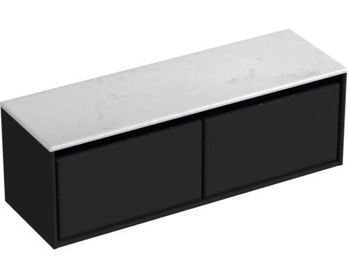 Skříňka pod umyvadlo se dvěma zásuvkami a umyvadlovou deskou