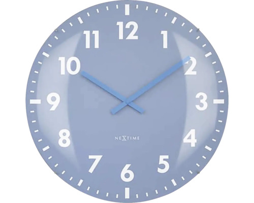 Nástěnné hodiny NeXtime Ø 50 cm Duomo modré