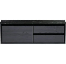 Skříňka pod umyvadlo se třemi zásuvkami a kamennou deskou