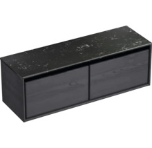 Skříňka pod umyvadlo se dvěma zásuvkami a kamennou deskou