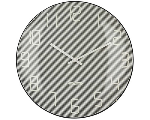 Nástěnné hodiny NeXtime Ø 35 cm Shade šedé