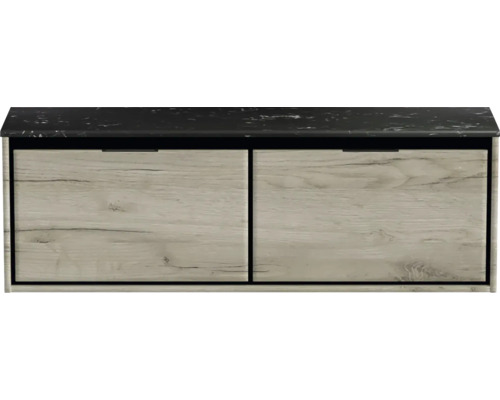 Botník se dvěma zásuvkami a odkládací plochou