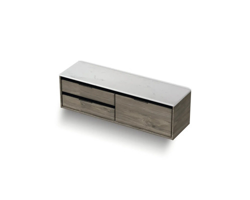 Skříňka pod umyvadlo se zásuvkami a policí