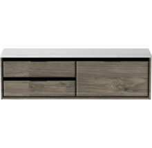 Skříňka pod umyvadlo se třemi zásuvkami a umyvadlovou deskou