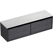 Skříňka pod umyvadlo se dvěma zásuvkami a mramorovou deskou