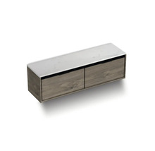 Skříňka pod umyvadlo se dvěma zásuvkami a odkládací plochou