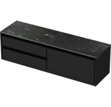 Skříňka pod umyvadlo se dvěma zásuvkami a odkládací plochou ve vzhledu kamene