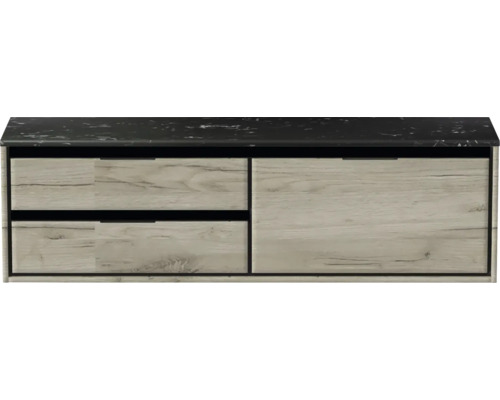 Skříňka pod umyvadlo se dvěma zásuvkami a odkládací plochou