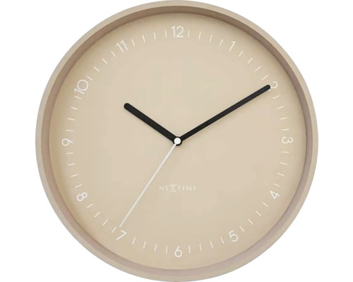 Nástěnné hodiny NeXtime Ø 30 cm Berlin růžové