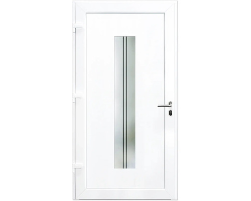 Bílé interiérové dveře se skleněnou výplní