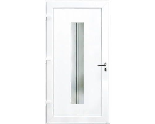 Bílé dveře se skleněnou výplní