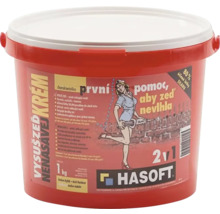 Kbelík s krémem pro vysoušení zdiva, jeden kilogram, logo Hasoft