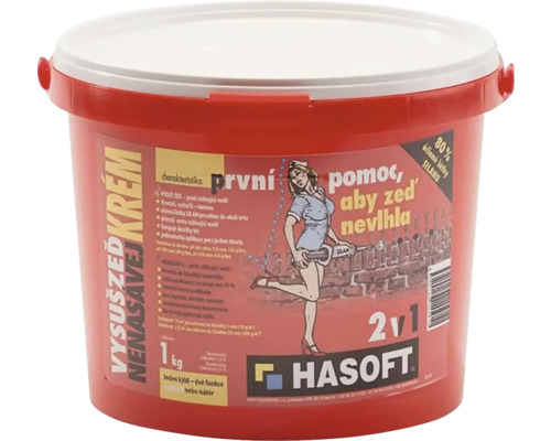 Sanace zdiva HASOFT Krém Vysuš zeď 1 kg