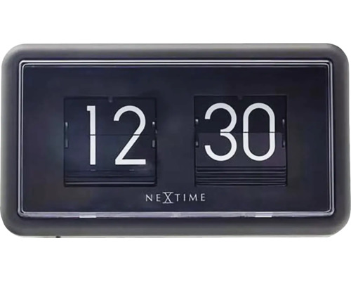 Překlápěcí hodiny Nextime černé Překlápěcí hodiny Nextime černé