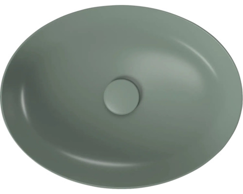 Umyvadlo na desku Cersanit LARGA sanitární keramika zelená 50,5 x 38,5 CCWT1001476401