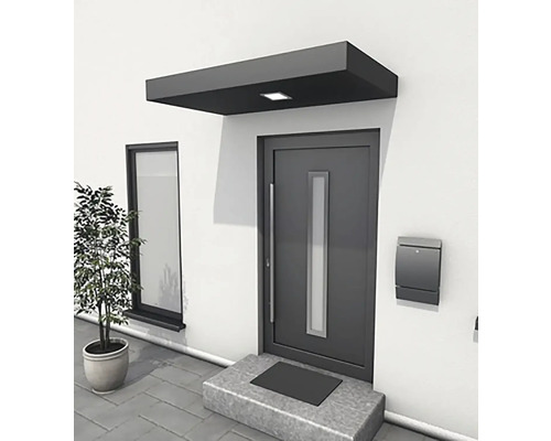 Vchodová stříška GUTTA BS LED osvětlení 1600 x 900 x 145 mm antracit Vchodová stříška GUTTA BS LED osvětlení 1600 x 900 x 145 mm antracit