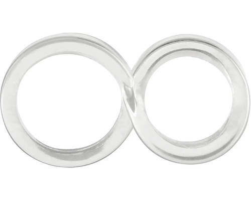 Symbol nekonečna z průhledného materiálu